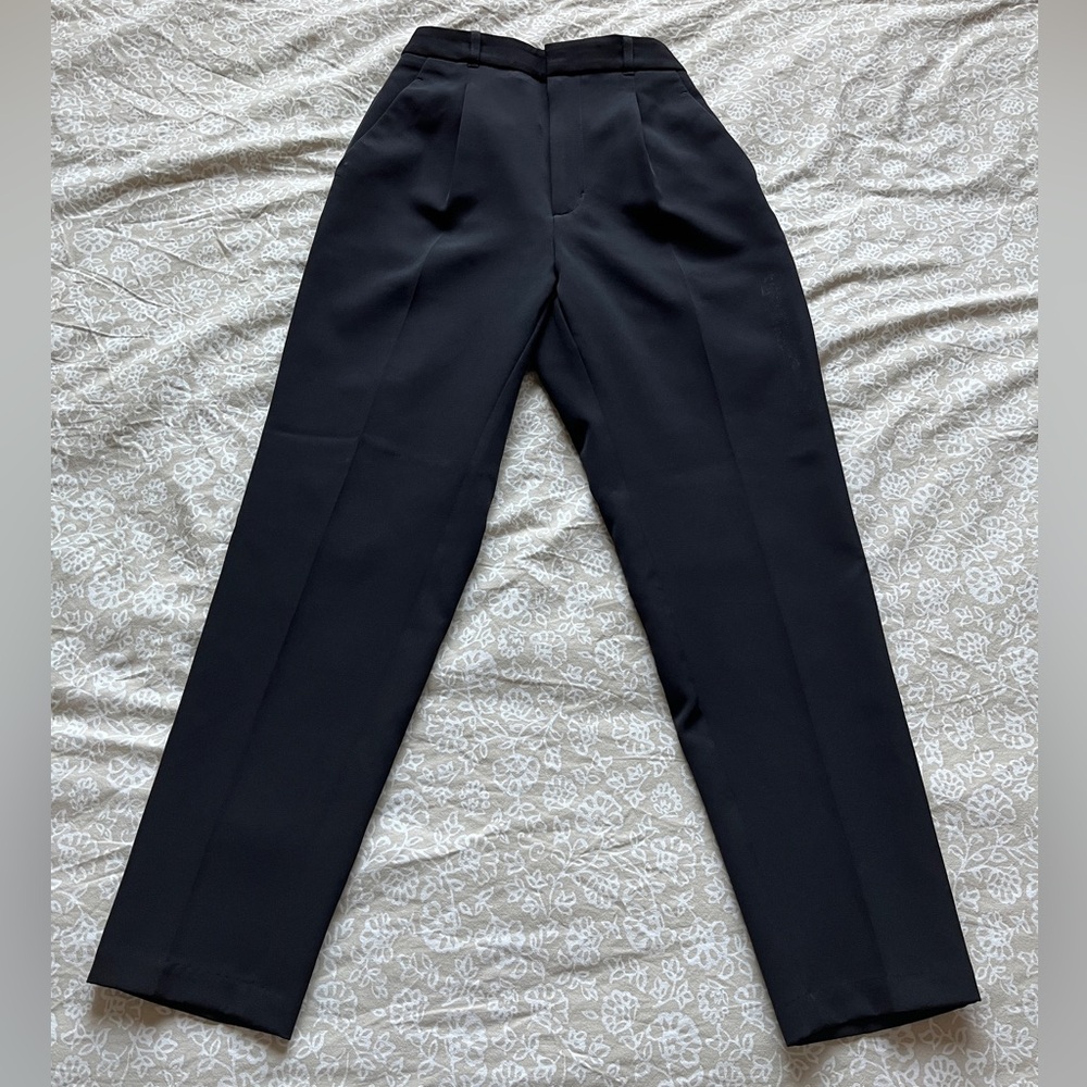 High Waist Black Slacks